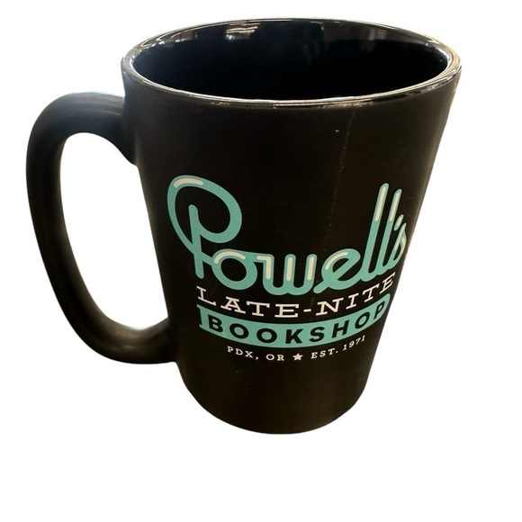 Powell's Late-Nite Coffee Mug Oregon PDX Black - Picture 1 of 2